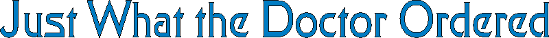 justwhatthedoctorordered.gif (3223 bytes)